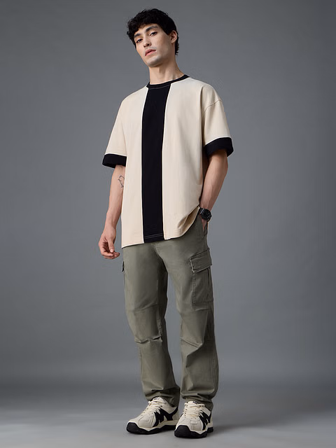 Customer wearing tshirt